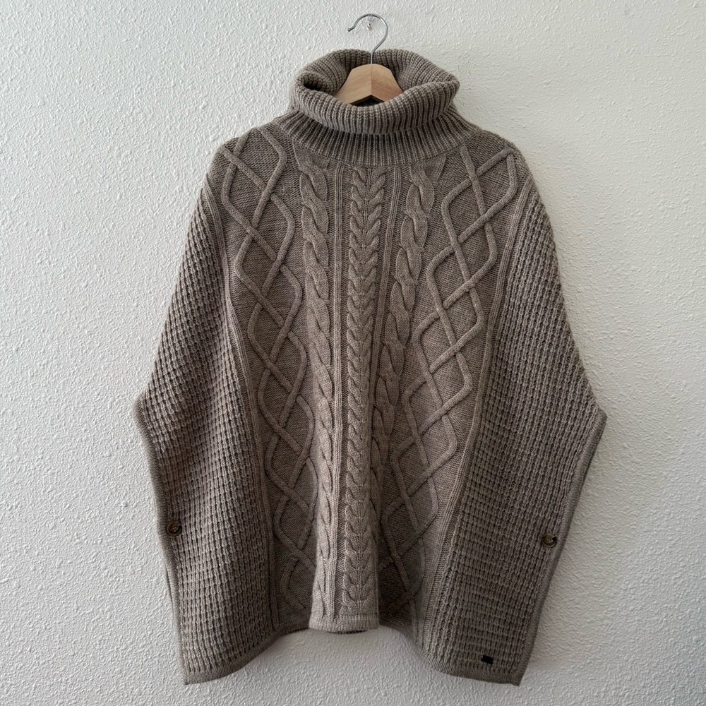 ❗️SOLD❗️Barbour Court Cape in Oatmeal - Wool / Alpaca Blend